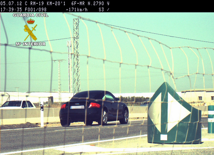 Torre Pacheco, disabled driver clocked at double the speed limit