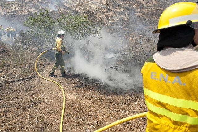 Outbreaks of fire in Calasparra and Lorca this weekend