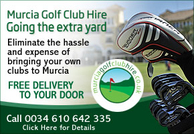 Murcia Golf club Hire