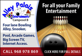 Alley Palais Entertainment Ten Pin bowling, Snooker, Pool and big screen TV