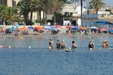 Jellyfish nets ready and waiting in the Mar Menor