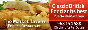 Market Tavern English restaurant Puerto de Mazarròn